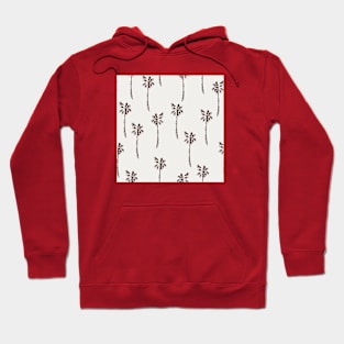 Palm Trees Pattern - Brown Hoodie